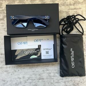 Off-White Blue Square Sunglasses